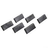 Sandyseptember Kunststoff-Lattenrost-Endkappe, 65 mm Breite, Ersatzhalter für Etagenbett, Tagesbett und Standard-Bettgestell, Schwarz, 6 Stück