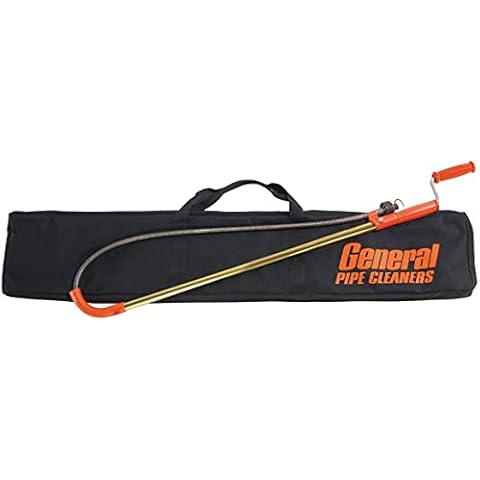 General Pipe Cleaners CABG CASE DRIP Proof General Wire Toilet Auger Carrying, Black Cover