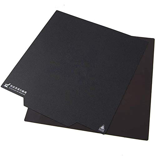 Vjsujehgy Cama de Impresora 3D 235 Mm Superficie de ConstruccióN MagnéTica ExtraíBle SúPer Flexible Cubierta de Cama de CalefaccióN de ActualizacióN de Vidrio Templado