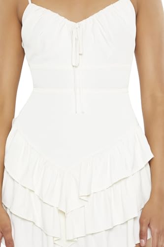 Image of Forever 21 Women's Cutout Tiered Ruffle Mini Dress