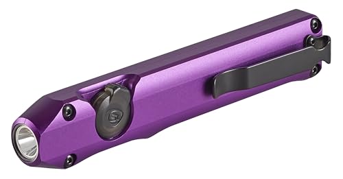 Image of Streamlight 88818 Wedge 1,000-Lumen Max 300-Lumen Standard 1,200-Candela Flat Everyday Carry Flashlight, Includes USB-C Cable and Lanyard, Purple
