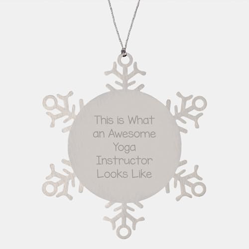 Funny Yoga Instructor Gifts from Friends for Men - Snowflake