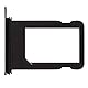 jbTec SIM-Tray kompatibel mit Apple iPhone X / 10 - Kartenhalter Single Slot Schlitten Rahmen Simkarte, Farbe:Schwarz