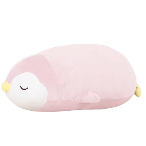 FFxiong 22" Pink Penguin Stuffed Animal Large Plush Toy Cute Soft Body Pillow Big Penguin Plushies Doll Gift for Kids Girl Boy Birthday Valentines by FFxiong - Used condition - US$18.88