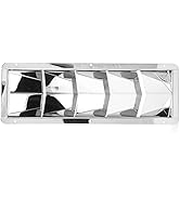 Boat Louver Vent,Marine Vent Grille Square Stainless Steel 5 Slot Grid Cover Boat Shutters Blind ...