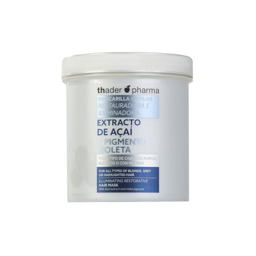 Thader Th Pharma Mascarilla Hidronutritiva con Extracto de Açai y Pigmento Violeta, 700 Mililitros