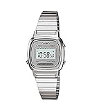 Damen Edelstahl Digital Casio Damen Digital mit Edelstahl Armbanduhr LA670WA 7D