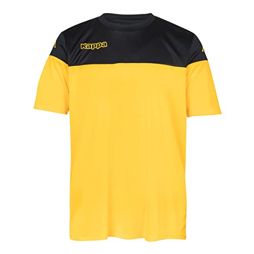 Kappa MARETO SS Camiseta de equipación, Hombre, Amarillo/Negro, 4XL