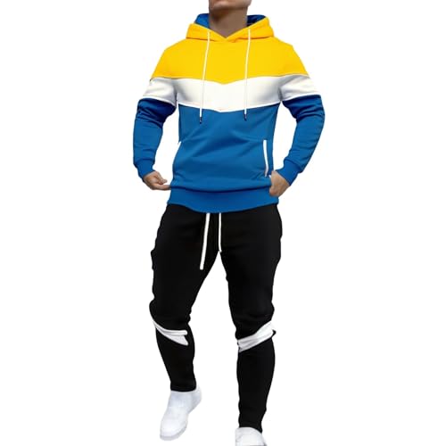 Genérico Chándal Deportivo Para Hombre Invierno Economico Vintage Chándal De Hombre Completo Talla Grande Ropa Deportiva Moda Jogger Chaqueta Con Capucha Y Pantalones Abrigo Chaqueta Hoodie Jersey