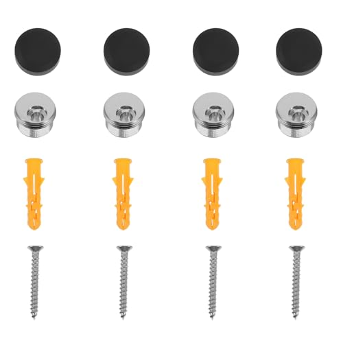 ABOOFAN �Ǘp�~���[�N���b�v 4�� - �������ی^�~���[�݂艺���u���P�b�g ����4.5�`6mm �t���[�����X�K���X�݂艺���N�����v ���ϑ�E���r���O���[���p �u���b�N