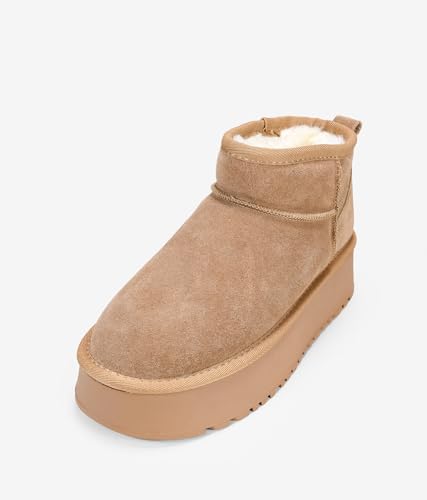 Bottines de neige sans fermeture taille 38 EU en cuir véritable