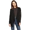 Volcom Women's Go Go Wrap Open Front Cardigan Sweater, black, Small