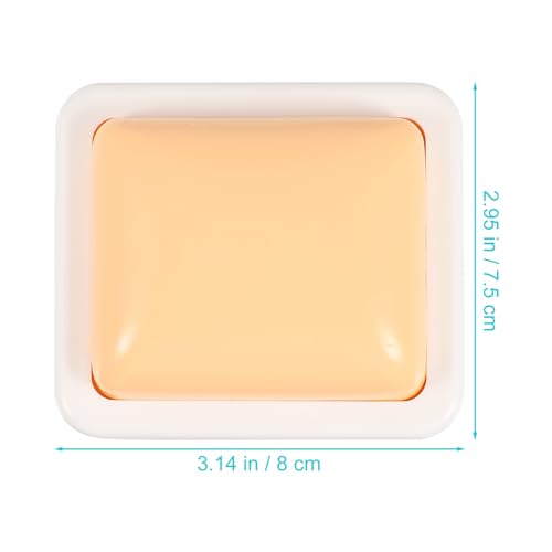 Image of ULTECHNOVO Injection Practice Pad Silicone Muscle Injection Trainer for Medical Students Intramuscular Training Model Reusable Portable 3.14X2.95X3.54 Inch