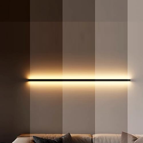 Lámpara de pared escalera larga moderna e interiores con tecnología LED lineal 7