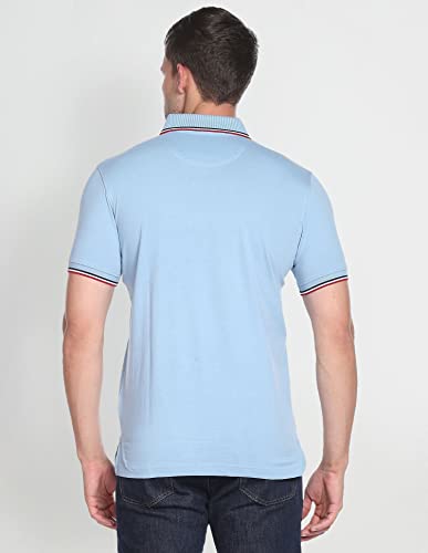 Image of Arrow Sport Men Regular fit Cotton Solid Short Sleeves Polo Shirt