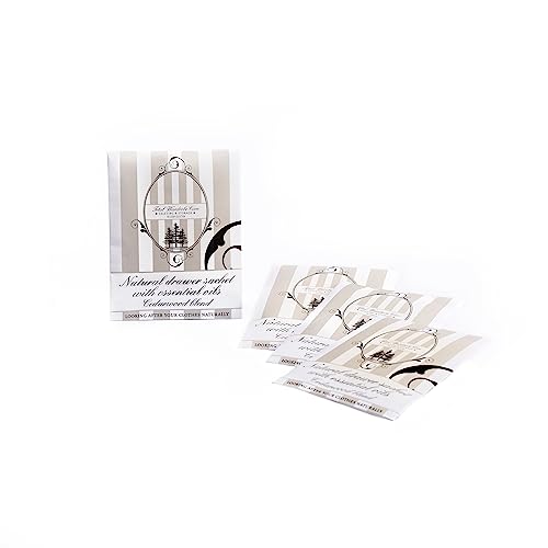 Total Wardrobe Care Natural Freshener Sachets With Essential Oil Blend Moth Repellent And Freshener For Wardrobe Storage (Cedarwood Blend