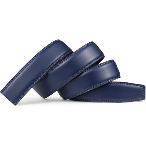 Image of Founders & C Mens Leather Ratchet Belt Strap Only 1 3 /8 inch Without Buckle,Replacement Strap Suitable for 40MM Slide Buckle