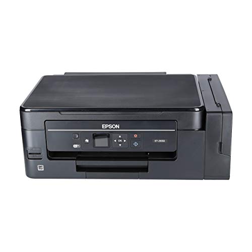 Epson EcoTank ET-2650 nachfüllbares 3-in-1 Tintenstrahl Multifunktionsgerät (Kopierer, Scanner, Drucker, DIN A4, WiFi, Display, USB 2.0) große Tintenbehälter, hohe Reichweite, niedrige Seitenkosten