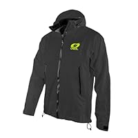O'NEAL | Mountainbike-Jacke | MTB Mountainbike DH Downhill FR Freeride | Wasserdicht, Unterarmbelüftung, Soft-Touch-Material | Tsunami Rain Jacket | Erwachsene | Schwarz | Größe M
