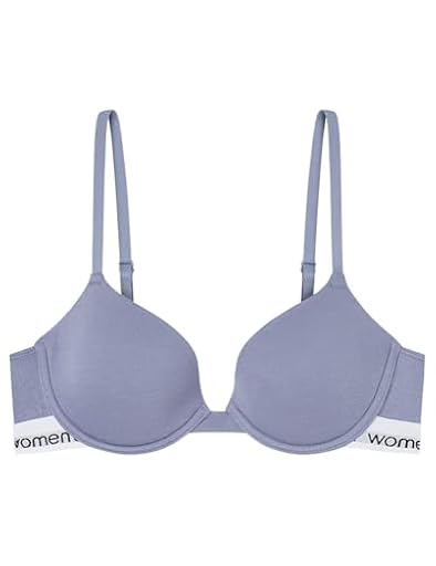 Women´secret Sujetador de Cobertura Total Padded Colección Lovely Algodón, Steel Blue, 90D para Mujer | Ya disponible en tu tienda friki favorita! En mundofriki.es!