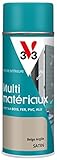 V33 Peinture extérieure aérosol multi-matériaux Direct protect®, Beige argile satin 400ml