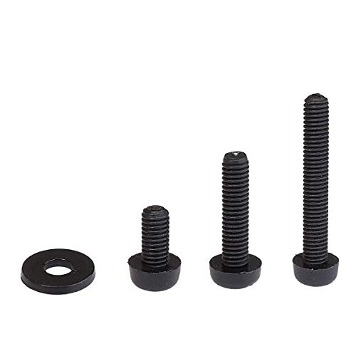 Image of REES52 320PCS M3 Male Female Nylon Hex Spacer Standoff Screw Nut Assorted Assortment Kit (Black)