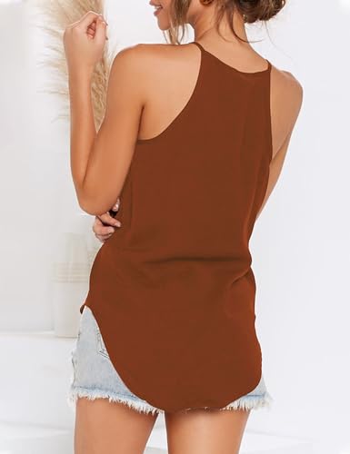 Image of LouKeith Womens Tank Tops Casual Flowy Printed Vest Shirts Sleeveless Cotton Soft Summer Tees Blouses
