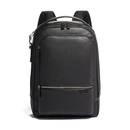 TUMI - Harrison Bradner Backpack - Men's Laptop Bag for Business & Travel - Fits up to 14" Screen - 16.5" X 11.5" X 3.5" - Black Leather