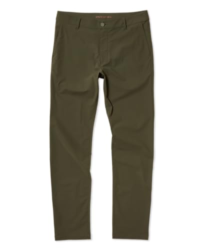 Rhone Resort Mens Casual Pants, Moisture Wicking & UPF 50+, Stretchy Mens Golf Pants, Anti Odor Survivor Green W33-33L