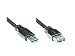 Produktbild Verlängerung USB 3.0 Stecker A an Buchse A, schwarz, 1,8m, Good Connections®