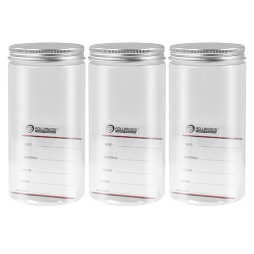 ROLLINGDOG 3 PC Plastic Paint Containers with Lids