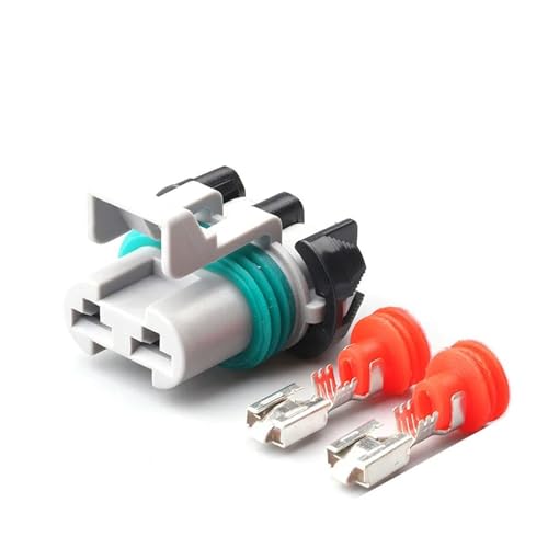 Connecteur étanche noir 2 broches 15363990 pour câblage auto, lot de 50 sets femelles