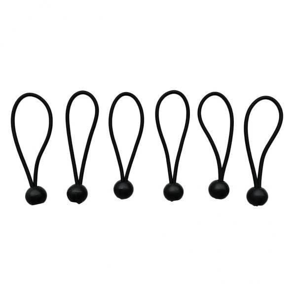 Bnf® 4x6 Pieces Heavy Duty Bungee Ball Cord Tarp Tent Tie Down Tope Black 5 inch-image-37