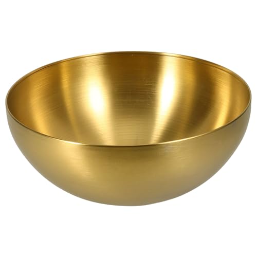 MAGICLULU Cuenco De Acero Inoxidable Grande 9.84 Pulgadas Para Mezclar Ensaladas Y Almacenamiento De Verduras Cuenco Metálico Multifuncional Para Cocina Hogar Y Restaurante