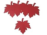 Red leaf die cut Maple leaf cut out Thanksgiving Fall wedding