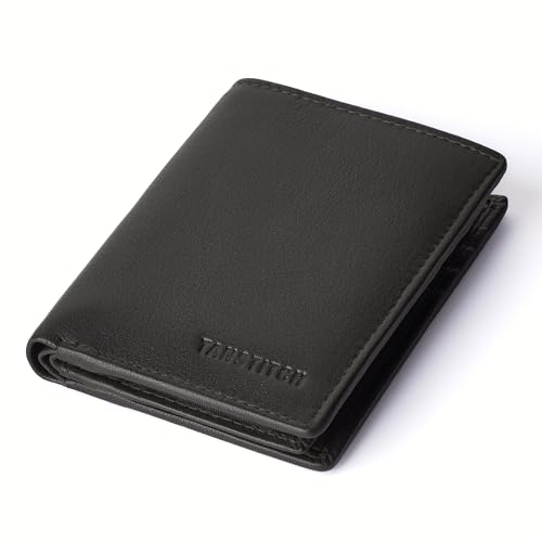 Image of TANSTITCH Slim Leather Wallet || Regular Minimalist &Thin Wallet || RFID Protected || 16 Card Slot (Coffee Brown)