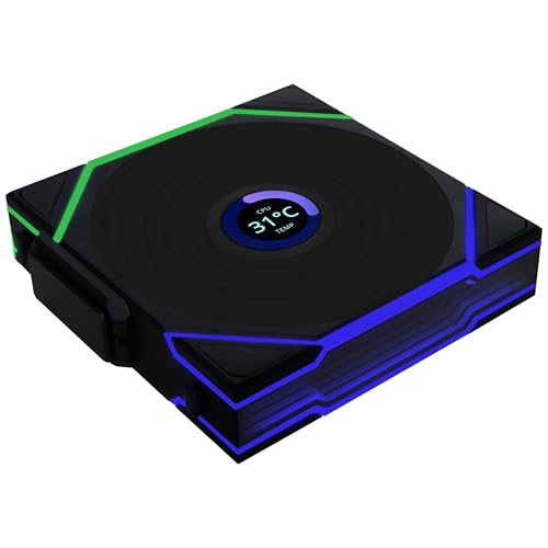 Fan Lian Li Uni Fan TL Wireless LCD 120 Preto ARGB 12TLLCD1W1B BLACK