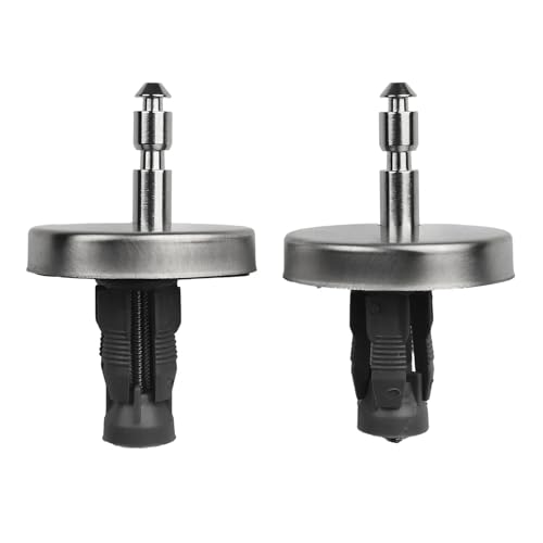 Bisagra de fijación superior for tapa inodoro, bisagra acero inoxidable for asiento, piezas repuesto liberación rápida, 2 uds