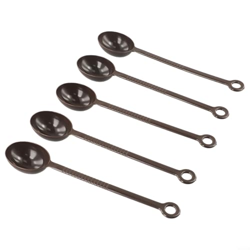 Pratico cucchiaio dosatore in plastica per polvere di frutta, caffè ed espresso, confezione da 5 pezzi