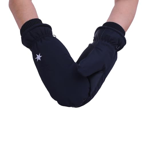 Andiwa Fäustlinge Damen, Handschuhe Herren Winter Skihandschuhe Handschuhe Baumwollhandschuhe Fleece Wasserdicht Thermo Winterhandschuhe Touch Screen Gloves