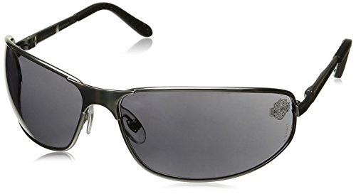 Harley-Davidson HD502 Safety Glasses with Silver Matte Frame and Gray Tint Hardcoat Lens