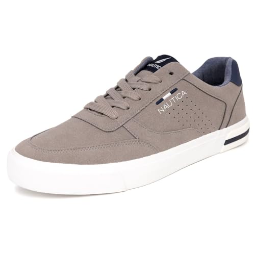 La Mejor Selección de Zapato castellano hombre los 10 mejores. 28 Nautica Zapato casual con cordones para hombre, mocasín clásico de tenis simple, zapatilla de moda, color negro, gris 1-10.5