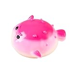 Cute Animals Taba Squishy Toys for Kids & Adults – Kawaii Stress Relief Fidget Sensory Toys, Soft Silicone Squeeze Gifts for Children, Teens, and Adults (Pufferfish)