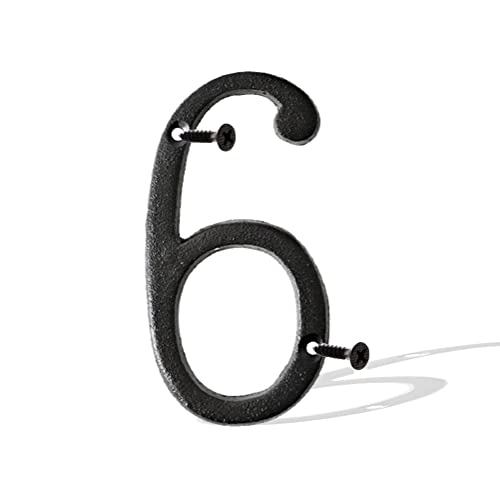 Numeri civici in ghisa da 5,5 pollici in metallo