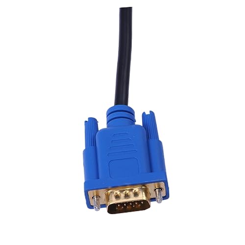 KICHOUSE to Vga Coveter Cable Projector Cable to Video Adapter to Vga Video Adapter to Converter SMA Adapter Gold Male to Computer Cable to Cable Computer Adapter for Monitor Male to-