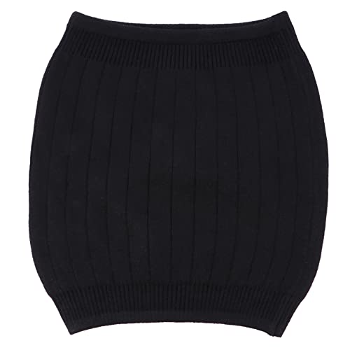 SAFIGLE Wool Waistband Abdominal Protector Belt Unisex Stomach Warming Support for Cold Weather Comfortable Elastic Design for Home Office Hiking and More Black