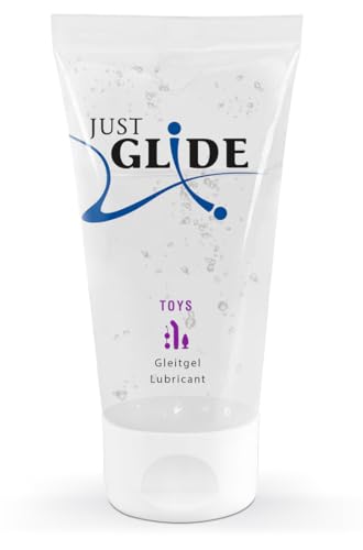 Just Glide Toys - gefühlsintensives Gleitgel für Frauen und Männer, für langanhaltendes Vergnügen mit Sexspielzeug, wasserbasierend, vegan, 50 ml