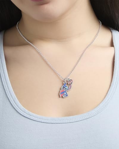 Disney Lilo & Stitch BFF Necklace Set of 2 16"+3" Official License, Best Friends Necklaces with Angel & Stitch Pendant, Licensed4