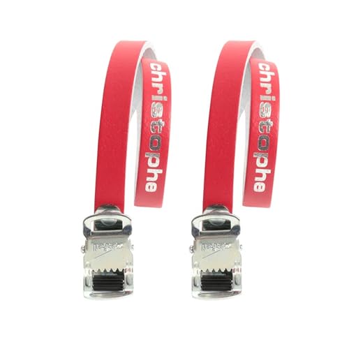 ZEFAL Christophe Lot de 2 Courroies cale-Pieds Rouge