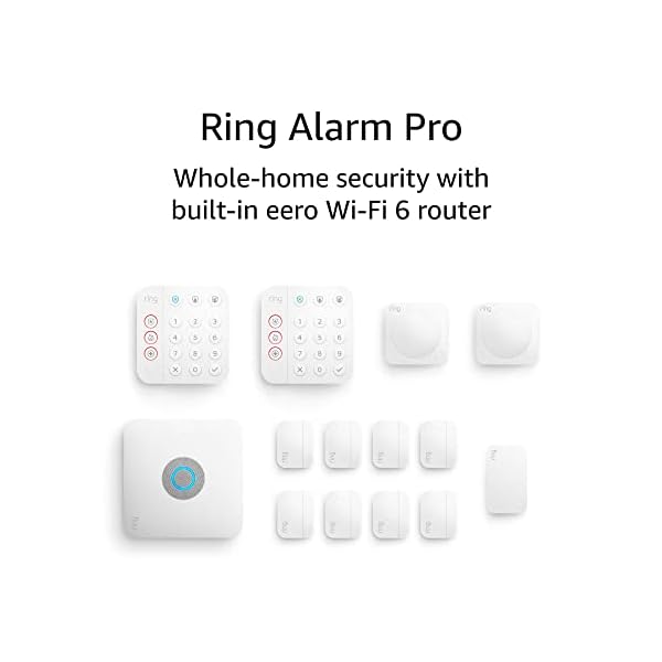 Ring Alarm Pro 14-Piece Kit – built-in eero Wi-Fi 6 router and 30-day free Ring Protect Pro subscription